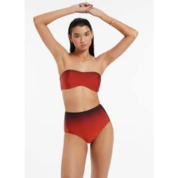 JETS OIA Sunser High Waist Hipster Bottom Pant Burnt Orange - Picture 2 of 5